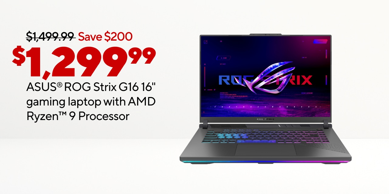 $1,299.99 ASUS ROG 15.6 AMD Ryzen 9 Laptop