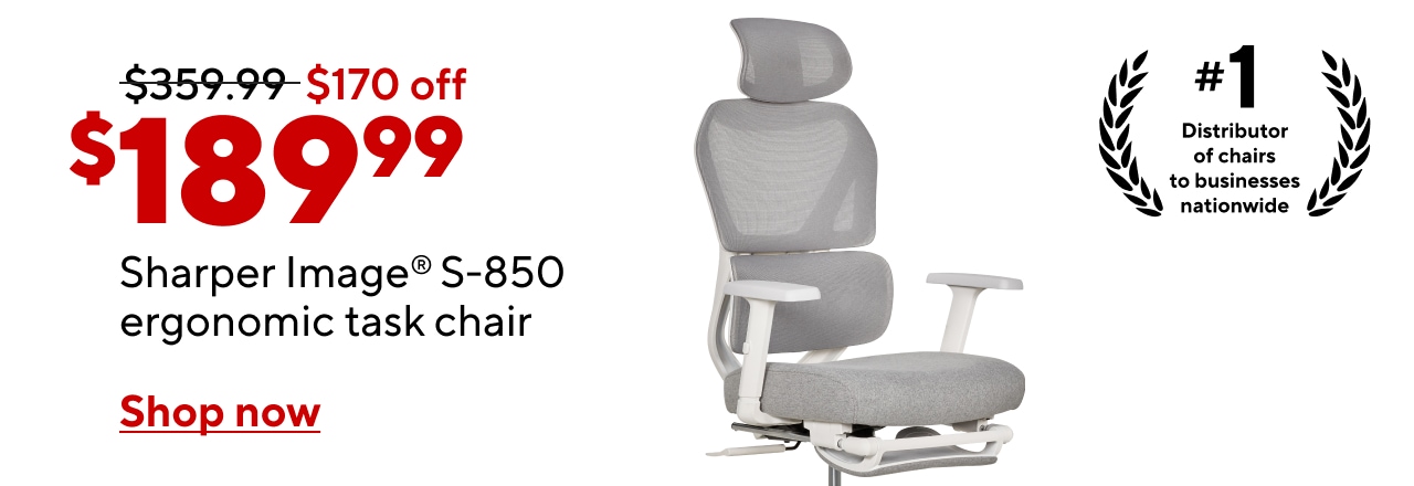 Sharper Image S850 chair $189.99