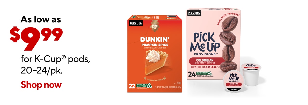 Select 22/24ct K-Cups as low as $9.99