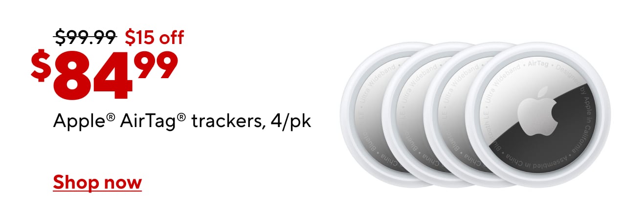 Apple Airtags 4 Pack now $84.99