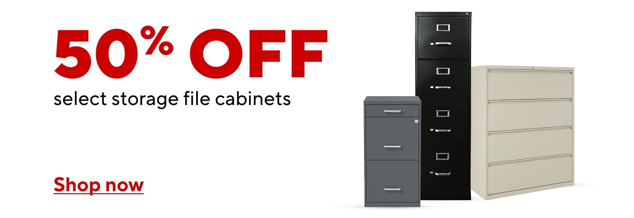 Tax Filling: Up to 50% off on select storage file cabinets ( 892639 @$89.99, 495795@ $239.99)