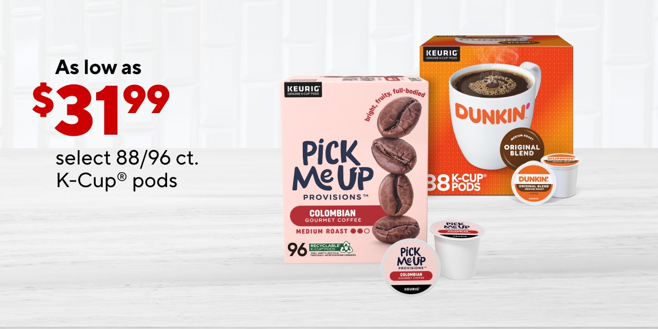 Select 88/96 CT K-Cups as low as $31.99