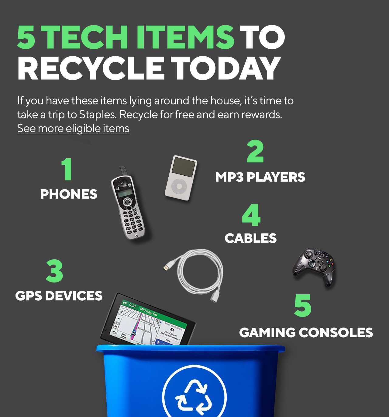 Have you earned your 10 in recycling rewards? It's easy! Staples