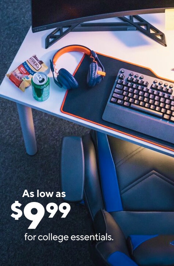 As low as $9.99 for college essentials. Starting at $12.99 for Five Star® 2025–2026 academic year planners. As low as $89.99 for dorm appliances. Up to 40% off select moving essentials. $279.99 HP 15.6" laptop with Intel® Core™ i3 Processor