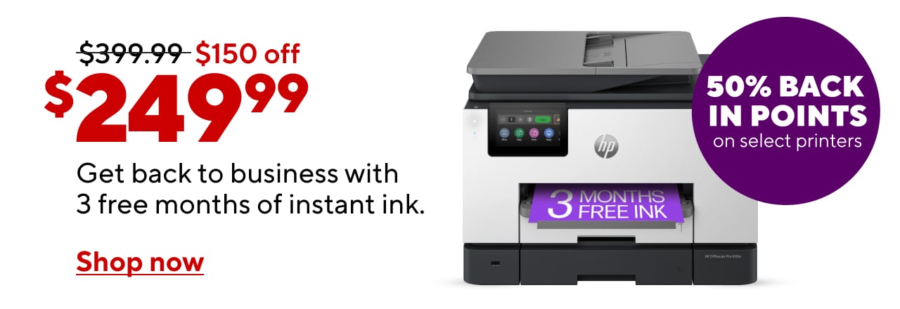 Get Back to Business with HP OfficeJet Pros. Keep your office running with 3 free months of instant ink