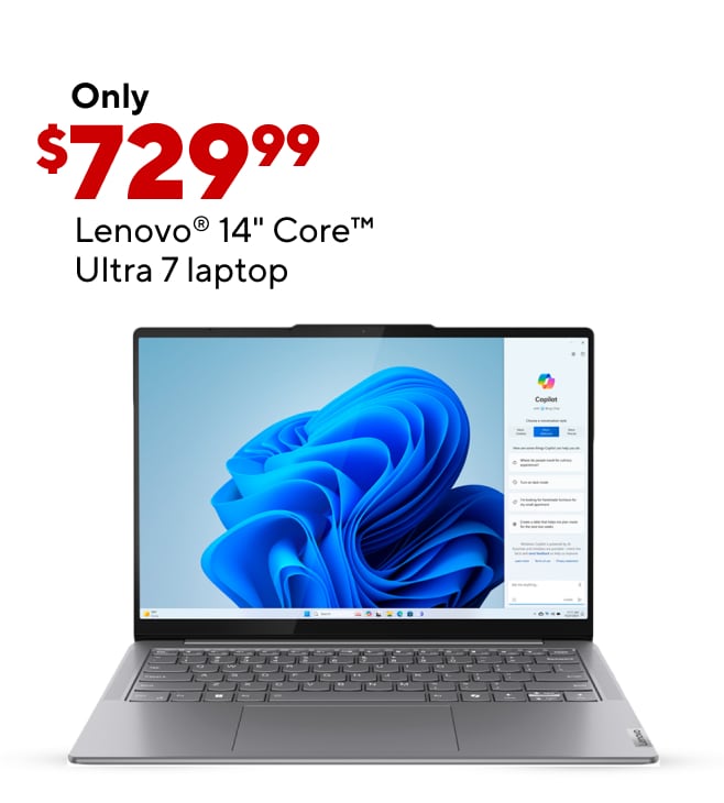 Lenovo 14" Core Ultra $729.99 Laptop