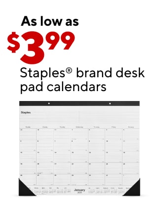 $119.99 Staples® Dexley™ chair60% OFF custom holiday cards, invitations and photo giftsAs low as $19.99 select K-Cup® pods, 44–48/pk$69.99 Logitech® MK710 wireless keyboard and mouseAs low as $3.99 Staples® desk pad calendars