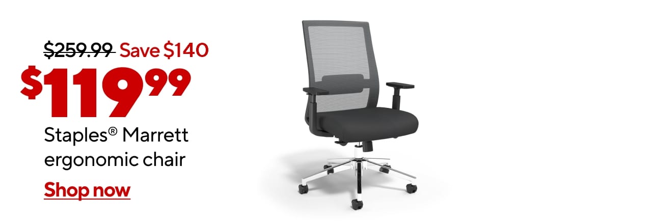 $119.99 Staples Marrett chair