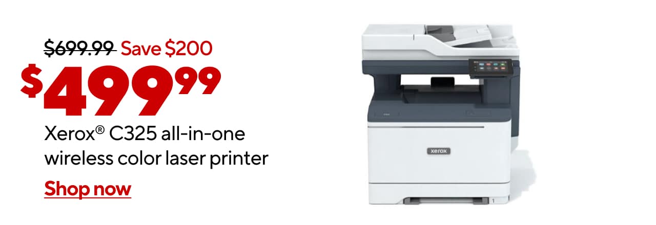 Save up to $200 off Xerox Printers $499.99