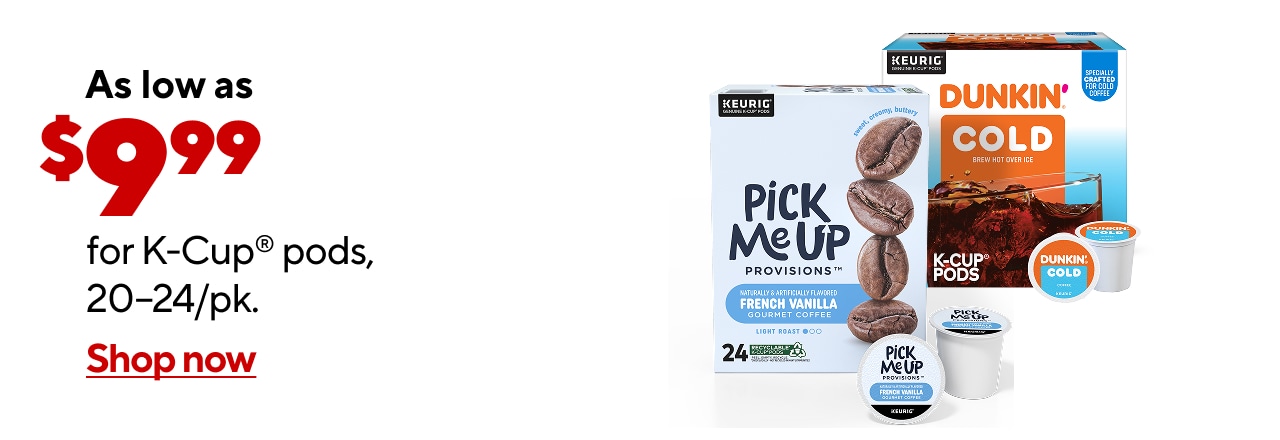 Select 22/24ct. K-Cups as low as $9.99