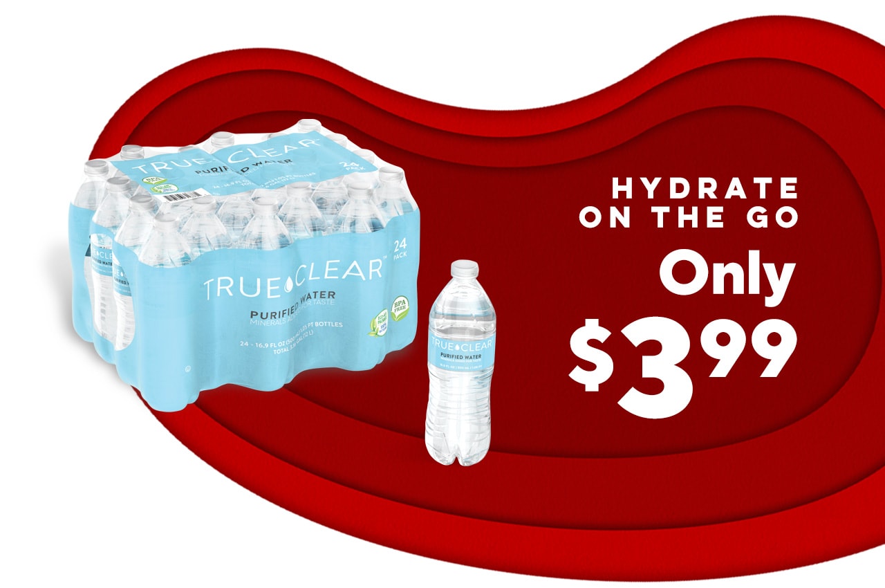 True Clear Purified Bottled Water, 16.9 Ounce Bottle -- 24 per case