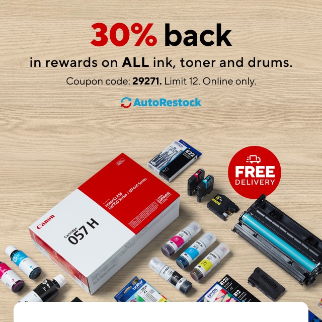 Yes, really! You're getting 30 rewards back on all ink and toner