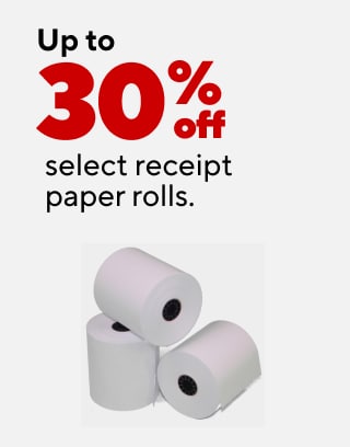 $179.99 Staples® 48" electric standing desk and Staples® Cartwright™ chair after coupon Up to $340 off select computers. Extra 10% off select furniture when you buy 2 or more. As low as $3.99 for office supplies. Up to 30% off select receipt paper rolls.