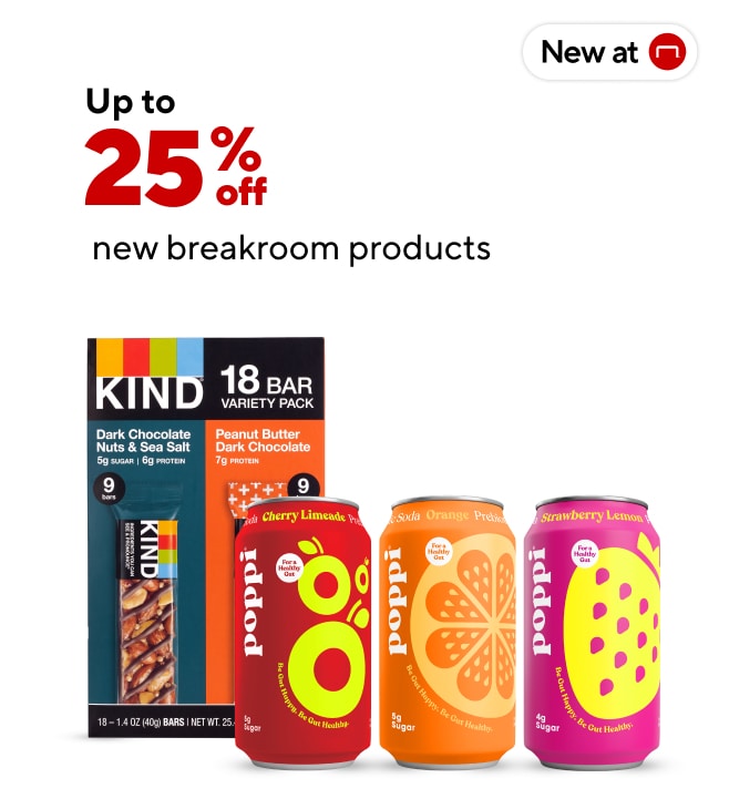 Up to 25% off these new Breakroom products!