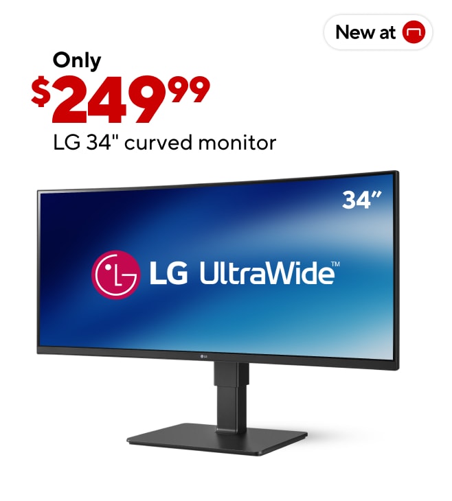 LG 34" Curved Monitor for only $249.99