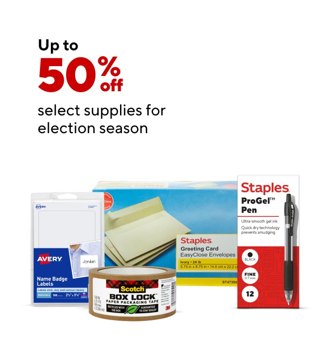 Level up your supplies for Election Season with up to 50% off