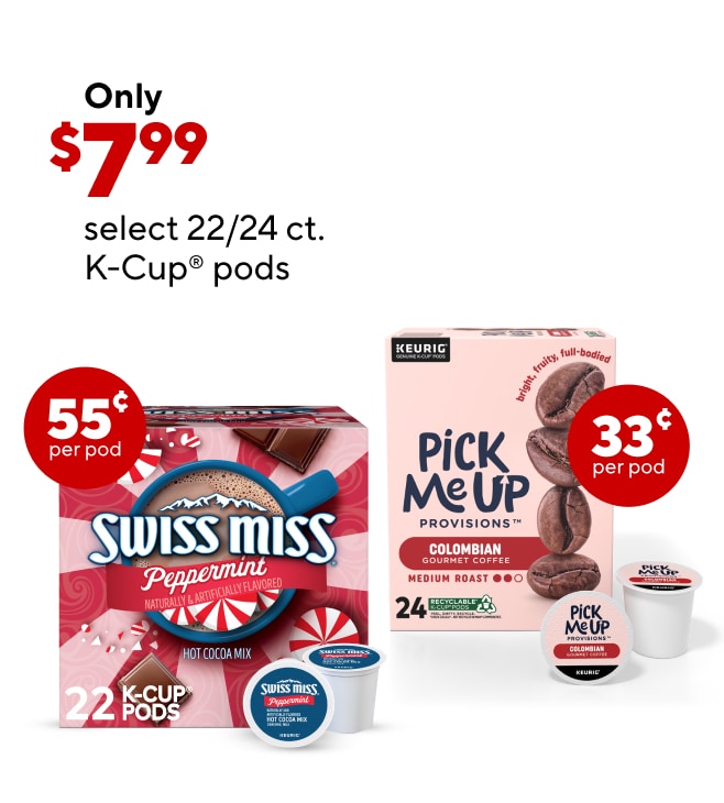 Select 22/24 ct. K-Cups as low as $7.99