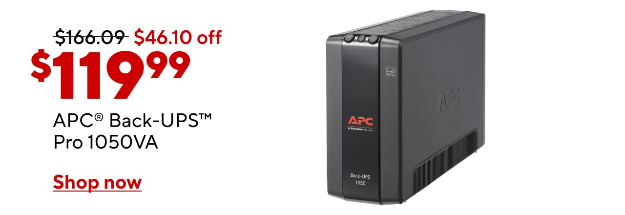 APC Backup Pro 1050VA for $119.99