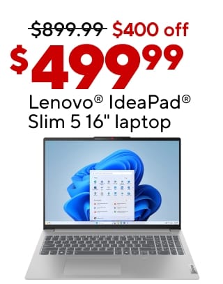 $99.99 Staples® Hyken™ chair$499.99 Lenovo IdeaPad Slim 5 16