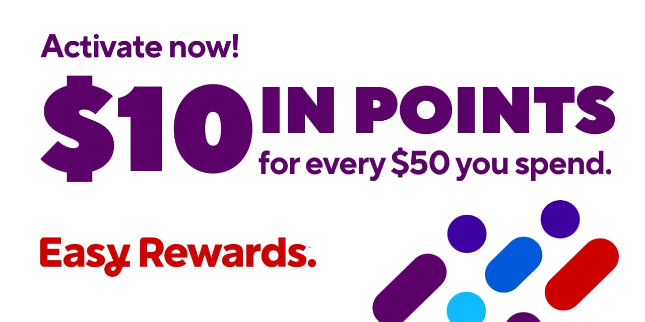 $10 in points for every $50 you spend. 