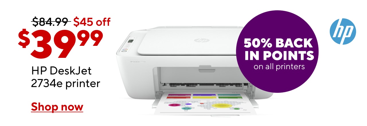 HP 2734e for a limited time low price only $39.99